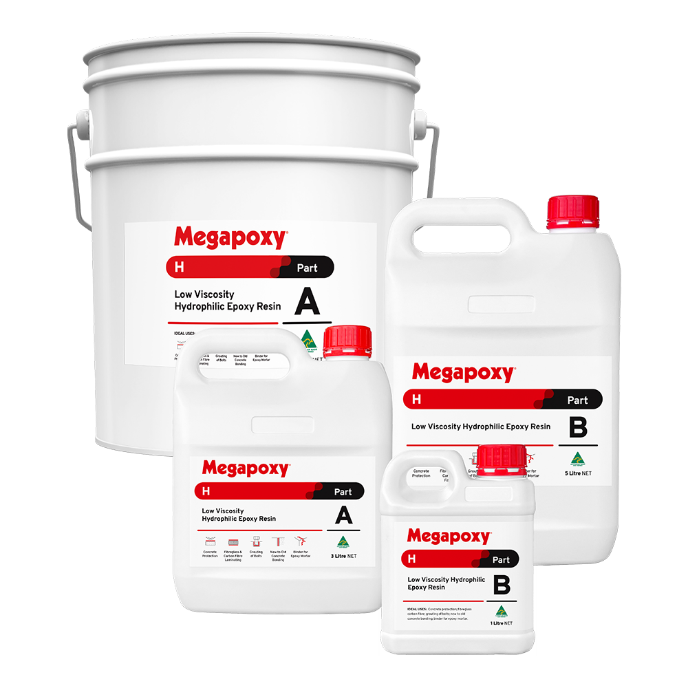 Megapoxy H Low Viscosity Hydrophilic Epoxy Resin