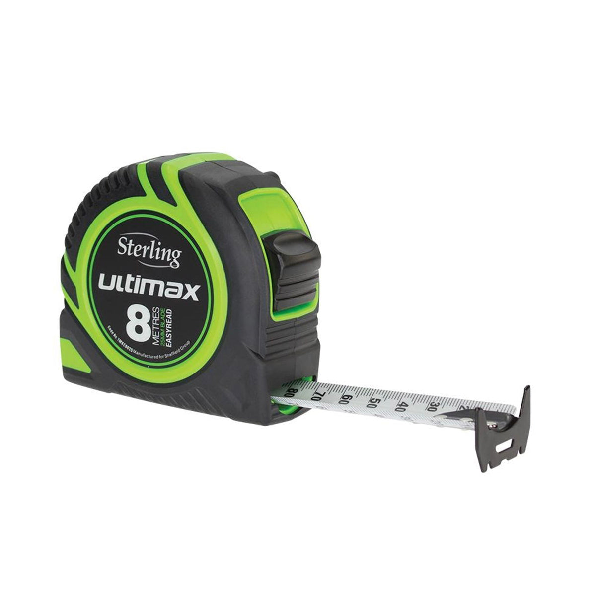 Tape Measure Easyread: 8m x 25mm Metric