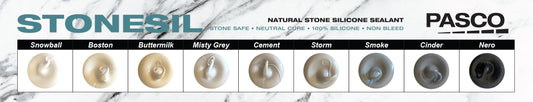 Stonesil Natural Stone Silicone Colour Chart