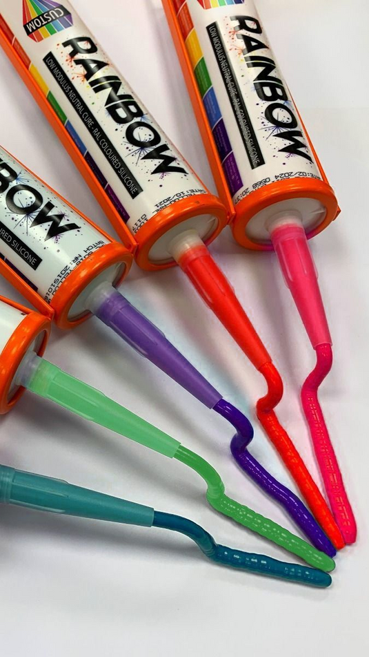 Match Any Colour with Rainbow Custom Silicone Sealant Match Any Colour with Rainbow Custom Silicone Sealant