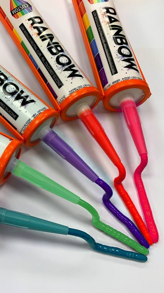 Match Any Colour with Rainbow Custom Silicone Sealant